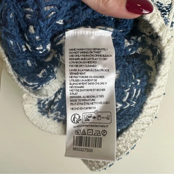 NWT Pilcro Sweater Vest Sailboats - Picture 9 of 9